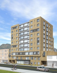 Render Fachada Country 58 Federmán; Los planos y las imágenes son ilustrativos y no comprometen a la sociedad constructora. 